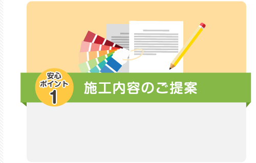 安心ポイント1 施工内容のご提案