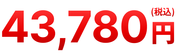 税込43,780円