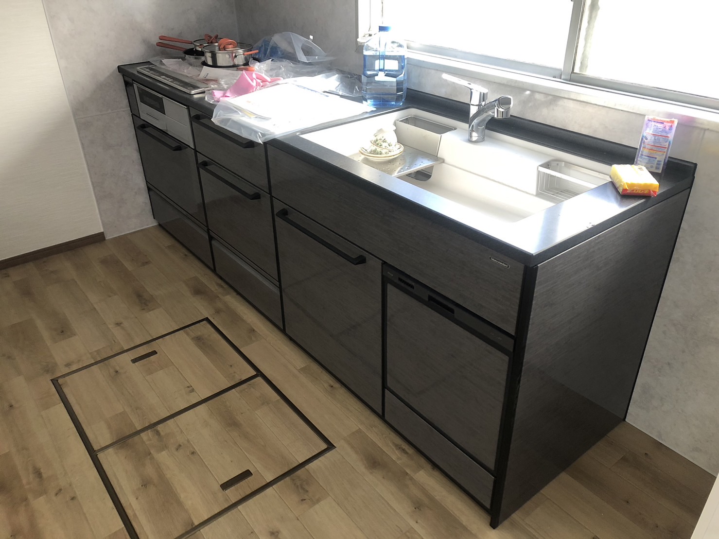 キッチン・キッチン吊り戸交換