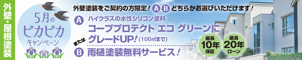 5月のピカピカキャンペーン